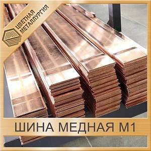 Шина медная твердая ШМТ 5х50х4000 мм М1 ГОСТ 434-78 купить в Таганроге